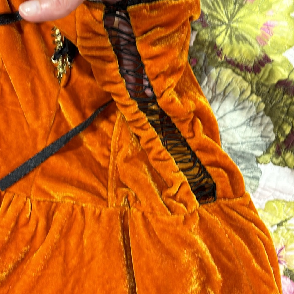 Sexy Velvet Witch Halloween Costume - Picture 5 of 15
